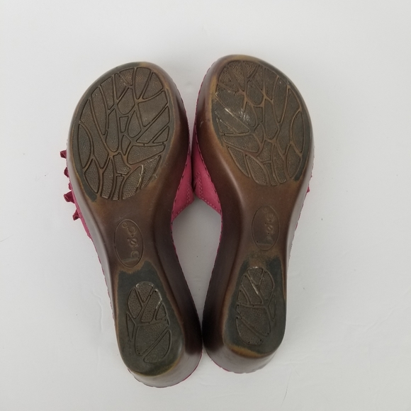B.o.c. born concepts pink leather slide wedges - Picture 5 of 8